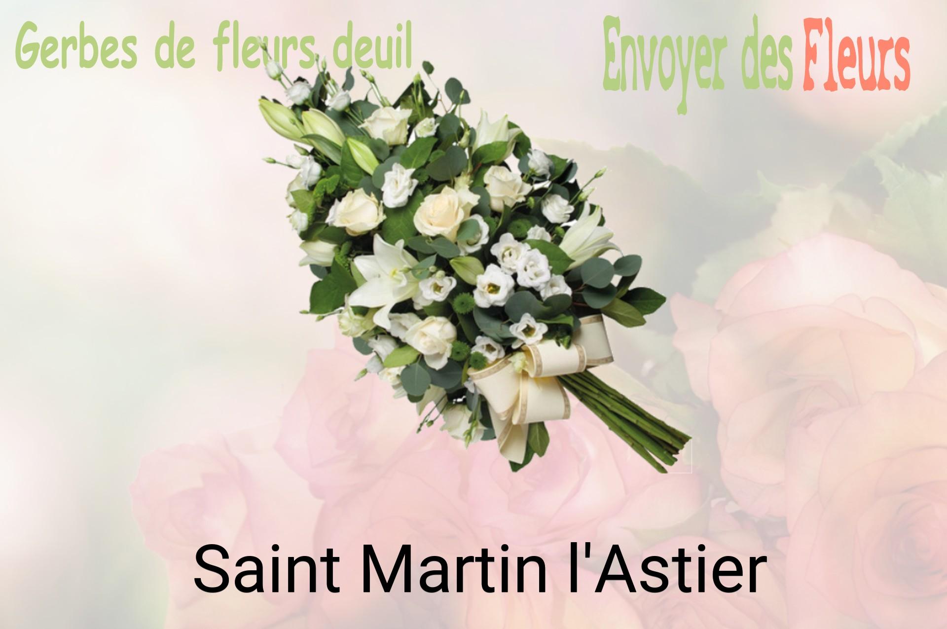 Gerbe de fleurs de deuil livrée à Saint-Martin-l'Astier